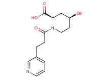 (2R*,4S*)-4-hydroxy-1-(3-pyridin-3-ylpropanoyl)piperidine-2-carboxylic acid