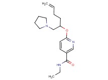 N-ethyl-6-{[1-(pyrrolidin-1-ylmethyl)pent-4-en-1-yl]oxy}nicotinamide