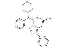 4-{2-[5-(2-methylprop-1-en-1-yl)-4-phenyl-1H-imidazol-1-yl]-1-pyridin-4-ylethyl}morpholine