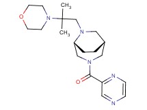 (1R*,5R*)-6-[2-methyl-2-(4-morpholinyl)propyl]-3-(2-pyrazinylcarbonyl)-3,6-diazabicyclo[3.2.2]nonane