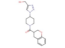 {1-[1-(3,4-dihydro-2H-chromen-3-ylcarbonyl)-4-piperidinyl]-1H-1,2,3-triazol-4-yl}methanol