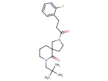 7-(2,2-dimethylpropyl)-2-[3-(2-fluorophenyl)propanoyl]-2,7-diazaspiro[4.5]decan-6-one