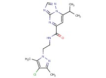 N-[2-(4-chloro-3,5-dimethyl-1H-pyrazol-1-yl)ethyl]-7-isopropyl[1,2,4]triazolo[1,5-a]pyrimidine-5-carboxamide