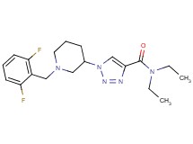 1-[1-(2,6-difluorobenzyl)-3-piperidinyl]-N,N-diethyl-1H-1,2,3-triazole-4-carboxamide