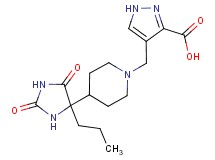 4-{[4-(2,5-dioxo-4-propylimidazolidin-4-yl)piperidin-1-yl]methyl}-1H-pyrazole-3-carboxylic acid