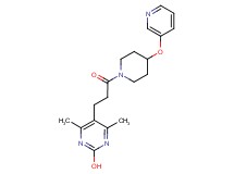 4,6-dimethyl-5-{3-oxo-3-[4-(pyridin-3-yloxy)piperidin-1-yl]propyl}pyrimidin-2-ol
