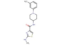 2-(methylamino)-N-[1-(3-methylphenyl)piperidin-4-yl]-1,3-thiazole-4-carboxamide