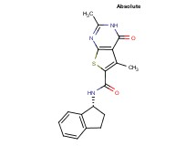 N-[(1R)-2,3-dihydro-1H-inden-1-yl]-2,5-dimethyl-4-oxo-3,4-dihydrothieno[2,3-d]pyrimidine-6-carboxamide