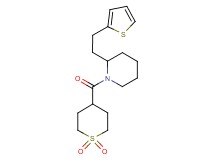 1-[(1,1-dioxidotetrahydro-2H-thiopyran-4-yl)carbonyl]-2-[2-(2-thienyl)ethyl]piperidine