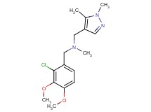 (2-chloro-3,4-dimethoxybenzyl)[(1,5-dimethyl-1H-pyrazol-4-yl)methyl]methylamine