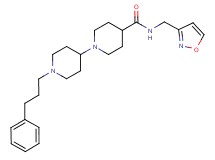 N-(3-isoxazolylmethyl)-1'-(3-phenylpropyl)-1,4'-bipiperidine-4-carboxamide