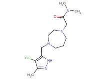 2-{4-[(4-chloro-3-methyl-1H-pyrazol-5-yl)methyl]-1,4-diazepan-1-yl}-N,N-dimethylacetamide