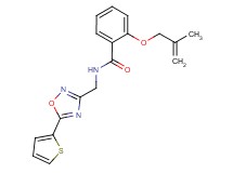 2-[(2-methylprop-2-en-1-yl)oxy]-N-{[5-(2-thienyl)-1,2,4-oxadiazol-3-yl]methyl}benzamide