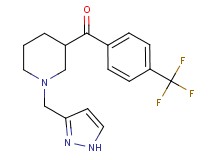 [1-(1H-pyrazol-3-ylmethyl)-3-piperidinyl][4-(trifluoromethyl)phenyl]methanone