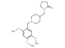 1-({1-[2,5-dimethoxy-4-(methylthio)benzyl]-4-piperidinyl}methyl)-2-pyrrolidinone