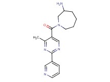1-{[4-methyl-2-(3-pyridinyl)-5-pyrimidinyl]carbonyl}-3-azepanamine hydrochloride