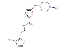 5-[(4-methylpiperazin-1-yl)methyl]-N-[2-(3-methyl-2-thienyl)ethyl]-2-furamide