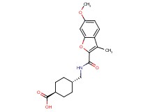 trans-4-({[(6-methoxy-3-methyl-1-benzofuran-2-yl)carbonyl]amino}methyl)cyclohexanecarboxylic acid