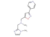N-methyl-1-(1-methyl-1H-imidazol-2-yl)-N-[(3-pyridin-4-ylisoxazol-5-yl)methyl]methanamine