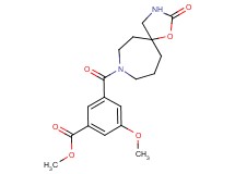 methyl 3-methoxy-5-[(2-oxo-1-oxa-3,8-diazaspiro[4.6]undec-8-yl)carbonyl]benzoate