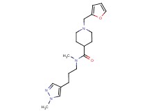 1-(2-furylmethyl)-N-methyl-N-[3-(1-methyl-1H-pyrazol-4-yl)propyl]-4-piperidinecarboxamide