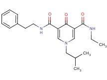 N-ethyl-1-isobutyl-4-oxo-N'-(2-phenylethyl)-1,4-dihydro-3,5-pyridinedicarboxamide