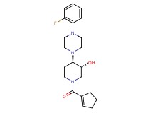 (3R*,4R*)-1-(1-cyclopenten-1-ylcarbonyl)-4-[4-(2-fluorophenyl)-1-piperazinyl]-3-piperidinol