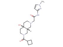 2-[(4aR*,8aR*)-7-(cyclobutylcarbonyl)-4a-hydroxyoctahydro-2,7-naphthyridin-2(1H)-yl]-N-(1-methyl-1H-pyrazol-3-yl)acetamide