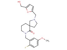 7-(2-fluoro-5-methoxybenzyl)-2-{[5-(hydroxymethyl)-2-furyl]methyl}-2,7-diazaspiro[4.5]decan-6-one