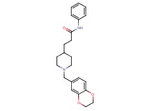 3-[1-(2,3-dihydro-1,4-benzodioxin-6-ylmethyl)-4-piperidinyl]-N-phenylpropanamide