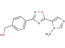 {4-[5-(1-methyl-1H-imidazol-5-yl)-1,2,4-oxadiazol-3-yl]phenyl}methanol trifluoroacetate (salt)