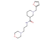 1-(2-furylmethyl)-N-(3-morpholin-4-ylpropyl)piperidine-3-carboxamide