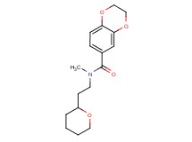 N-methyl-N-[2-(tetrahydro-2H-pyran-2-yl)ethyl]-2,3-dihydro-1,4-benzodioxine-6-carboxamide