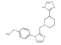 1-{[1-(4-methoxyphenyl)-1H-imidazol-2-yl]methyl}-3-(4H-1,2,4-triazol-3-yl)piperidine