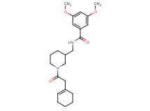N-{[1-(1-cyclohexen-1-ylacetyl)-3-piperidinyl]methyl}-3,5-dimethoxybenzamide