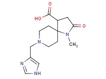 8-(1H-imidazol-4-ylmethyl)-1-methyl-2-oxo-1,8-diazaspiro[4.5]decane-4-carboxylic acid