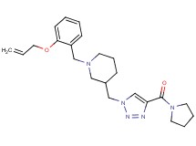 1-[2-(allyloxy)benzyl]-3-{[4-(1-pyrrolidinylcarbonyl)-1H-1,2,3-triazol-1-yl]methyl}piperidine