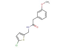N-[(5-chloro-2-thienyl)methyl]-2-(3-methoxyphenyl)acetamide