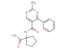 N-[1-(aminocarbonyl)cyclopentyl]-2-methyl-4-phenylpyrimidine-5-carboxamide