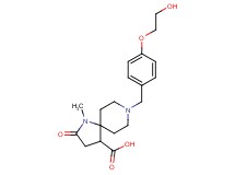 8-[4-(2-hydroxyethoxy)benzyl]-1-methyl-2-oxo-1,8-diazaspiro[4.5]decane-4-carboxylic acid