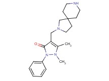 4-(2,8-diazaspiro[4.5]dec-2-ylmethyl)-1,5-dimethyl-2-phenyl-1,2-dihydro-3H-pyrazol-3-one dihydrochloride