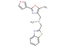 (1,3-benzothiazol-2-ylmethyl){[2-(3-furyl)-5-methyl-1,3-oxazol-4-yl]methyl}methylamine