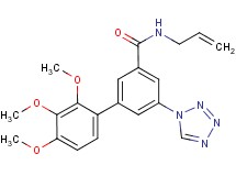 N-allyl-2',3',4'-trimethoxy-5-(1H-tetrazol-1-yl)-3-biphenylcarboxamide