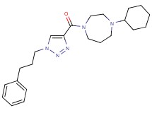 1-cyclohexyl-4-{[1-(3-phenylpropyl)-1H-1,2,3-triazol-4-yl]carbonyl}-1,4-diazepane