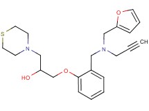 1-(2-{[(2-furylmethyl)(2-propyn-1-yl)amino]methyl}phenoxy)-3-(4-thiomorpholinyl)-2-propanol