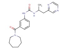 N-[3-(azepan-1-ylcarbonyl)phenyl]-N'-(1-methyl-2-pyrazin-2-ylethyl)urea