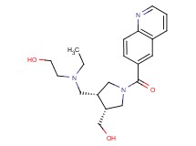 2-(ethyl{[(3R*,4R*)-4-(hydroxymethyl)-1-(quinolin-6-ylcarbonyl)pyrrolidin-3-yl]methyl}amino)ethanol