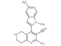 2-amino-4-(1,5-dimethyl-1H-indol-2-yl)-5,6,7,8-tetrahydro-1,6-naphthyridine-3-carbonitrile