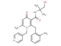 N-(2-hydroxy-1,1-dimethylethyl)-6-methyl-2-(2-methylbenzyl)-4-oxo-1-(4-pyridinylmethyl)-1,4-dihydro-3-pyridinecarboxamide