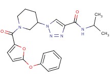 N-isopropyl-1-[1-(5-phenoxy-2-furoyl)-3-piperidinyl]-1H-1,2,3-triazole-4-carboxamide